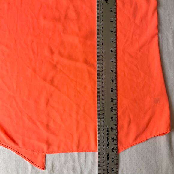 Express Split Back Women’s Sleeveless See Through Tank Top size S, Neon Orange - Picture 4 of 7